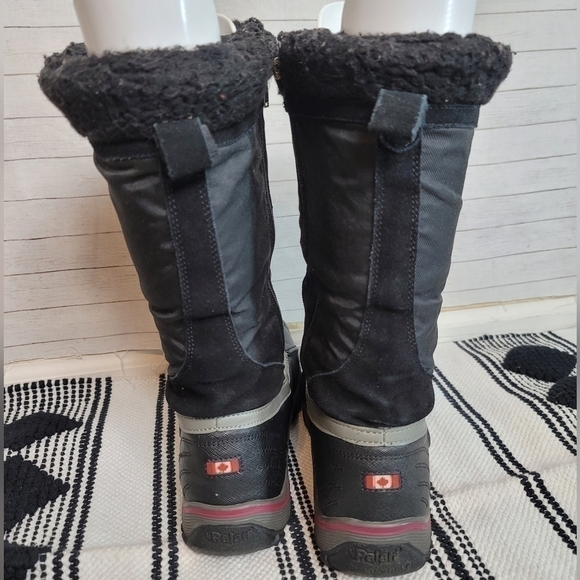 PAJAR WATERPROOF MID CALF BLACK SNOWBOOTS, SZ 9/9.5 - Picture 11 of 14